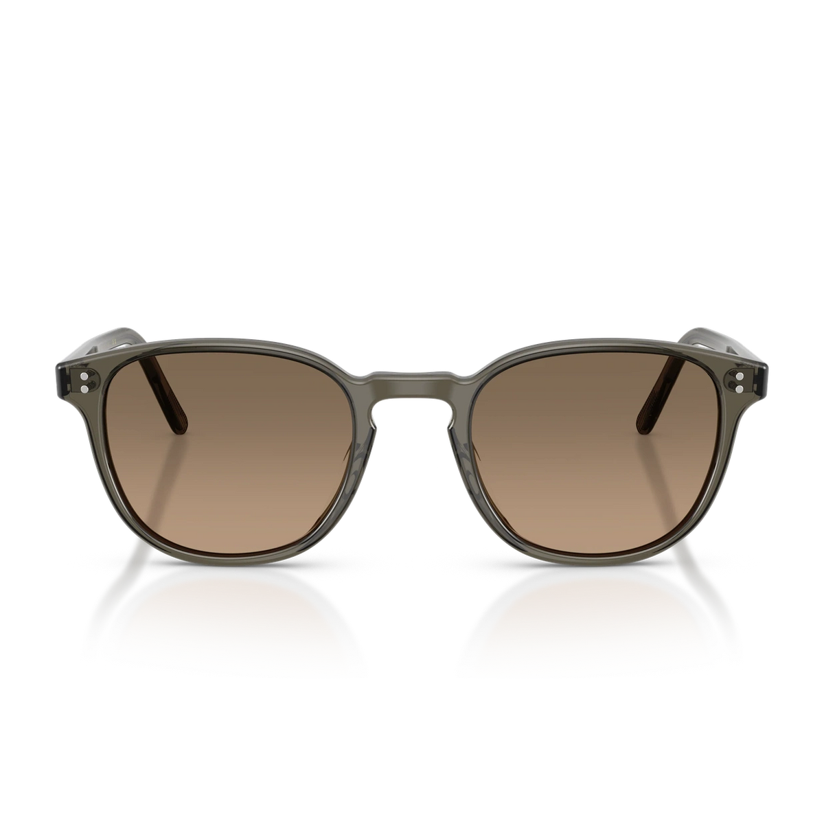 Lunettes de soleil Oliver Peoples Fairmont Sun acétate gris-vert - vue de face