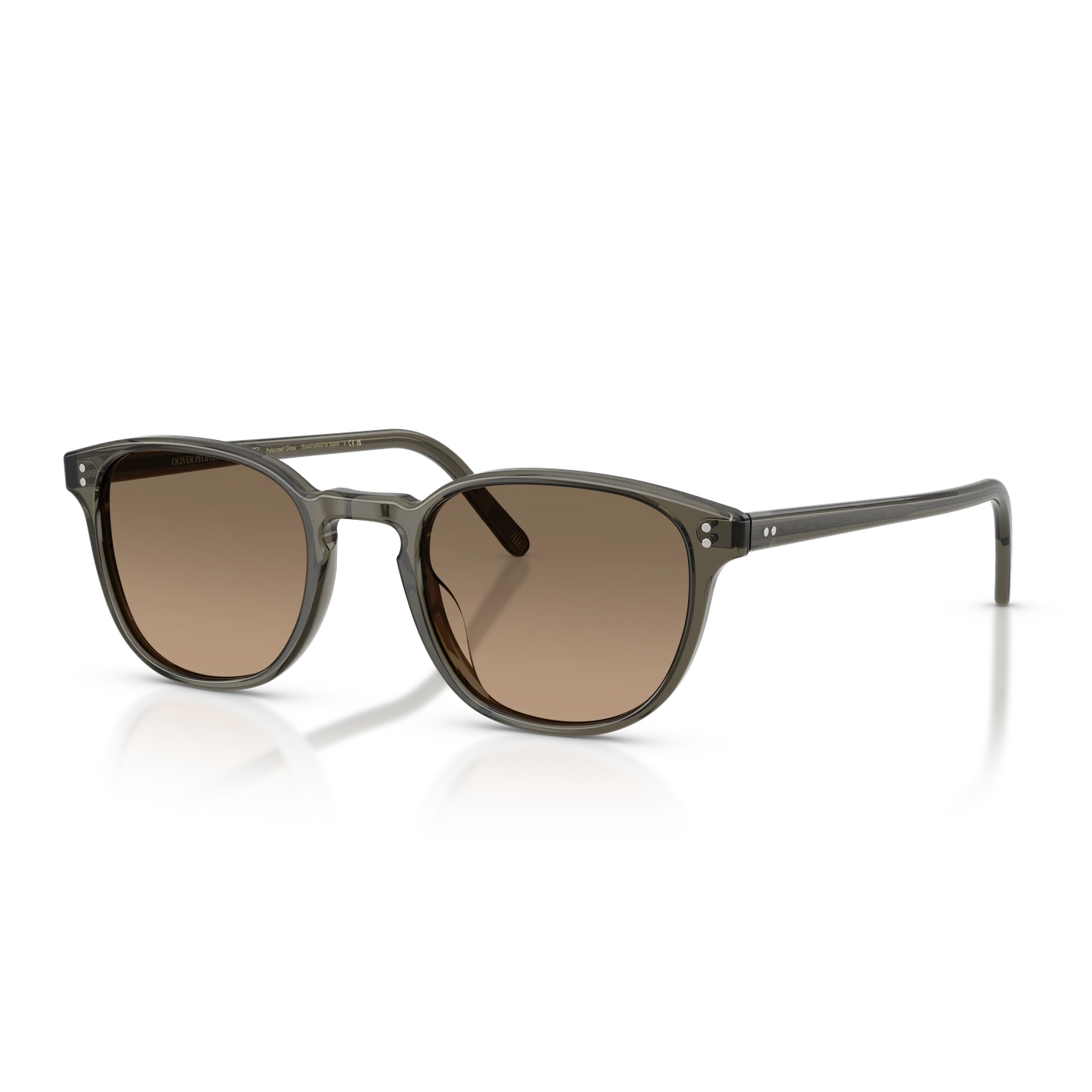 Lunettes de soleil Oliver Peoples Fairmont Sun acétate gris-vert - vue de profil