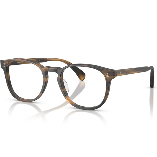 Lunettes de vue Oliver Peoples Finley Esq écaille vert mousse - vue de profil