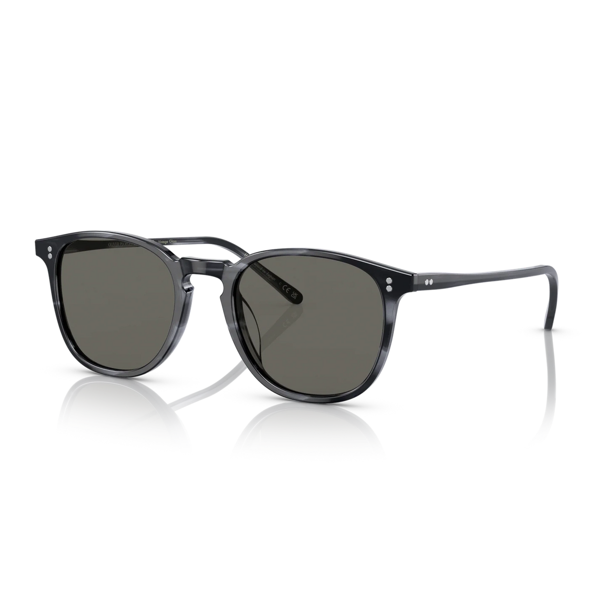 Lunettes de soleil Oliver Peoples Finley Sun acétate bleu - vue de profil