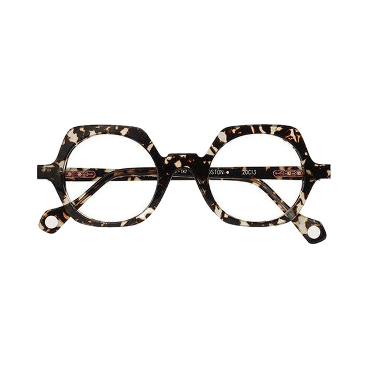 Lunettes de vue Anne et Valentin Boston acétate écaille cristal - vue de face