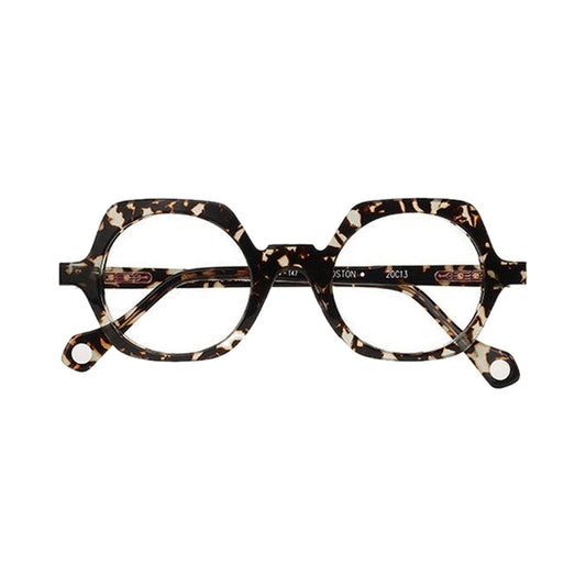 Lunettes de vue Anne et Valentin Boston acétate écaille cristal - vue de face