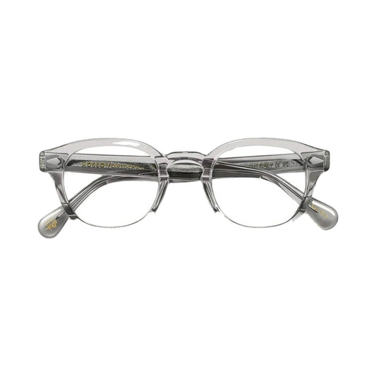 Lunettes de vue Moscot Lemtosh acétate gris cristal - vue de face