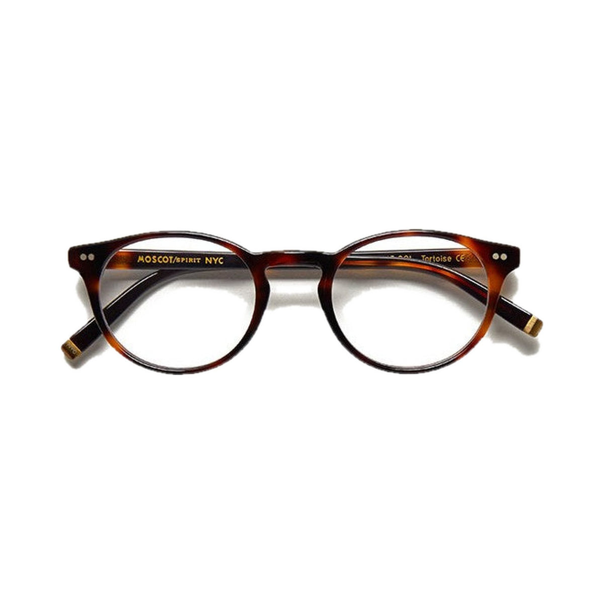 Lunettes de vue Moscot Frankie acétate écaille - vue de face