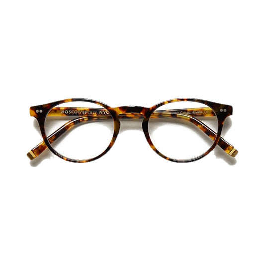 Lunettes de vue Moscot Frankie acétate écaille havana - vue de face
