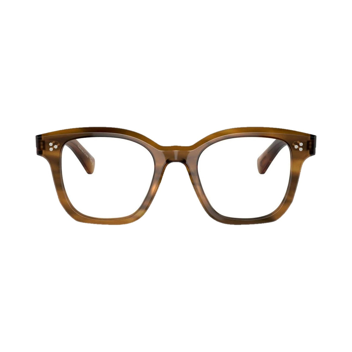Lunettes de vue Oliver Peoples Lianella acétate marron - vue de face