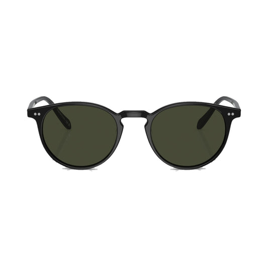 Lunettes de soleil Oliver Peoples Riley Sun acétate noir - vue de face