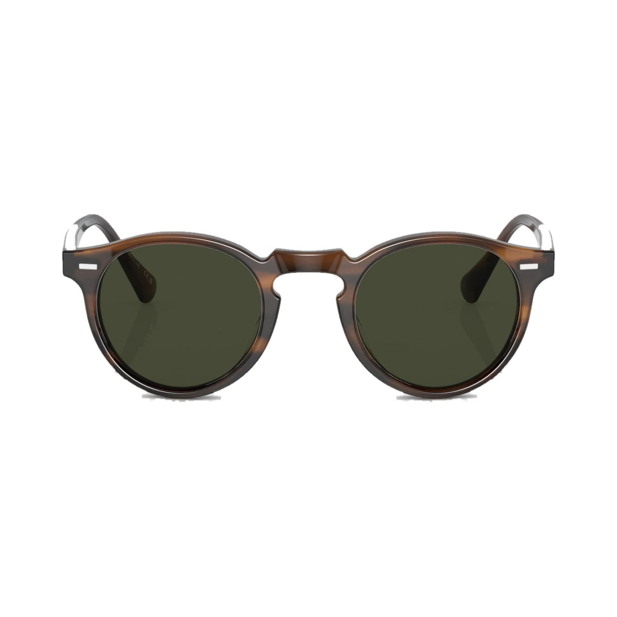 Lunettes de soleil Oliver Peoples Gregory Peck acétate écaille - vue de face