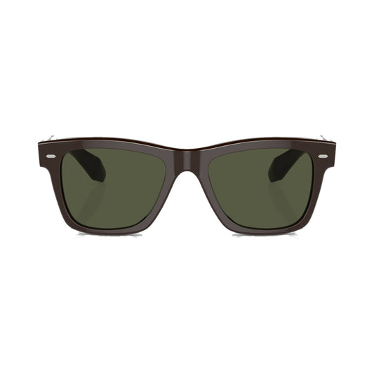 Lunettes de soleil Oliver Peoples N.04 Sun acétate bordeaux - vue de face