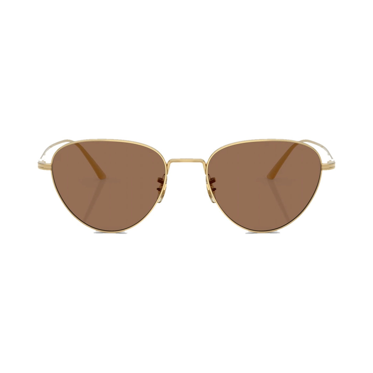 Lunettes de soleil Oliver Peoples OV1357S acier doré - vue de face