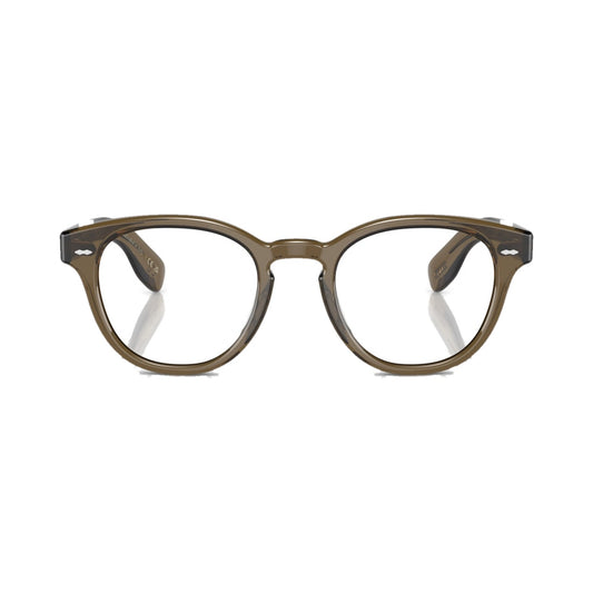 Lunettes de vue Oliver Peoples Cary Grant acétate vert militaire - vue de face