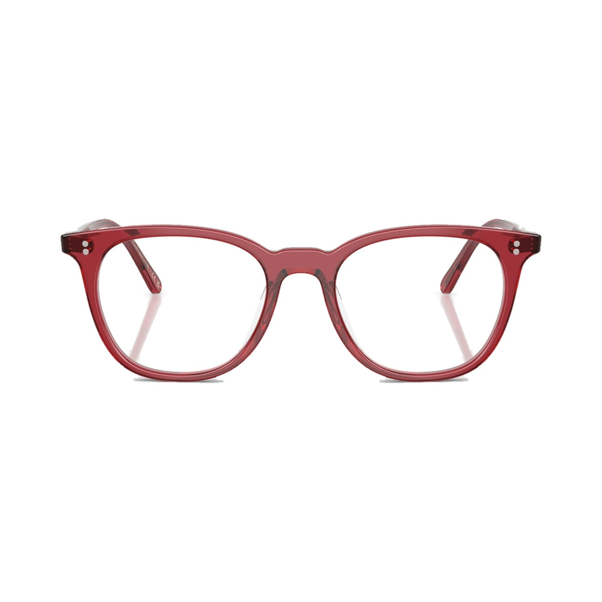 Lunettes de vue Oliver Peoples Josianne acétate rouille translucide - vue de face