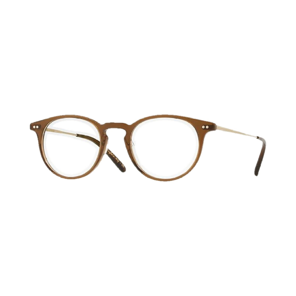 Lunettes de vue Oliver Peoples Ryerson acétate marron et métal doré