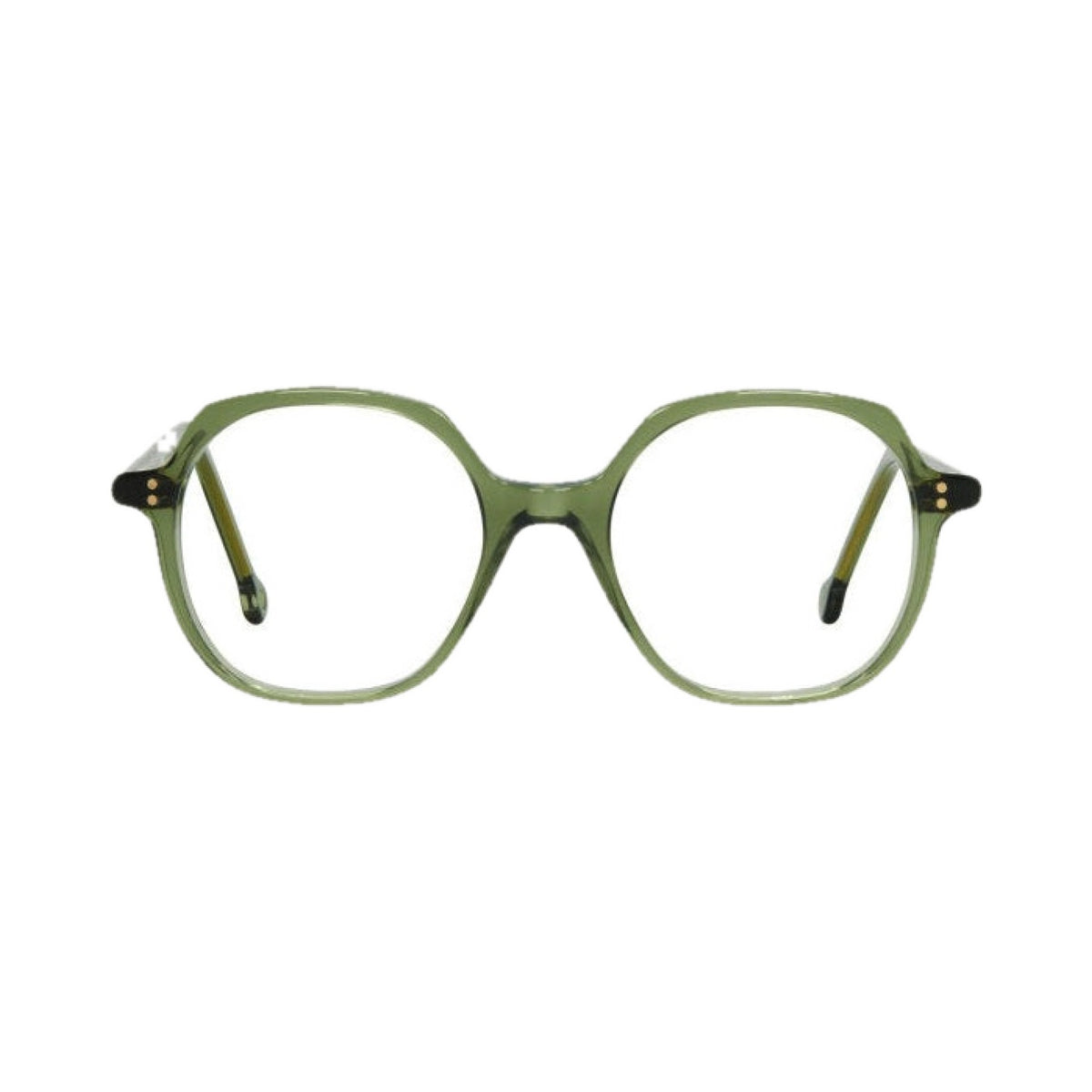 Lunettes de vue Nathalie Blanc Esther acétate vert - vue de face