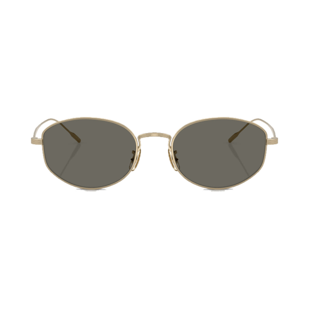 Lunettes de soleil Oliver Peoples Estra titane or pâle - vue de face