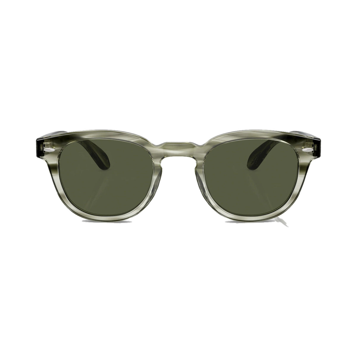 Lunettes de soleil Oliver Peoples Sheldrake Sun acétate jade - vue de face