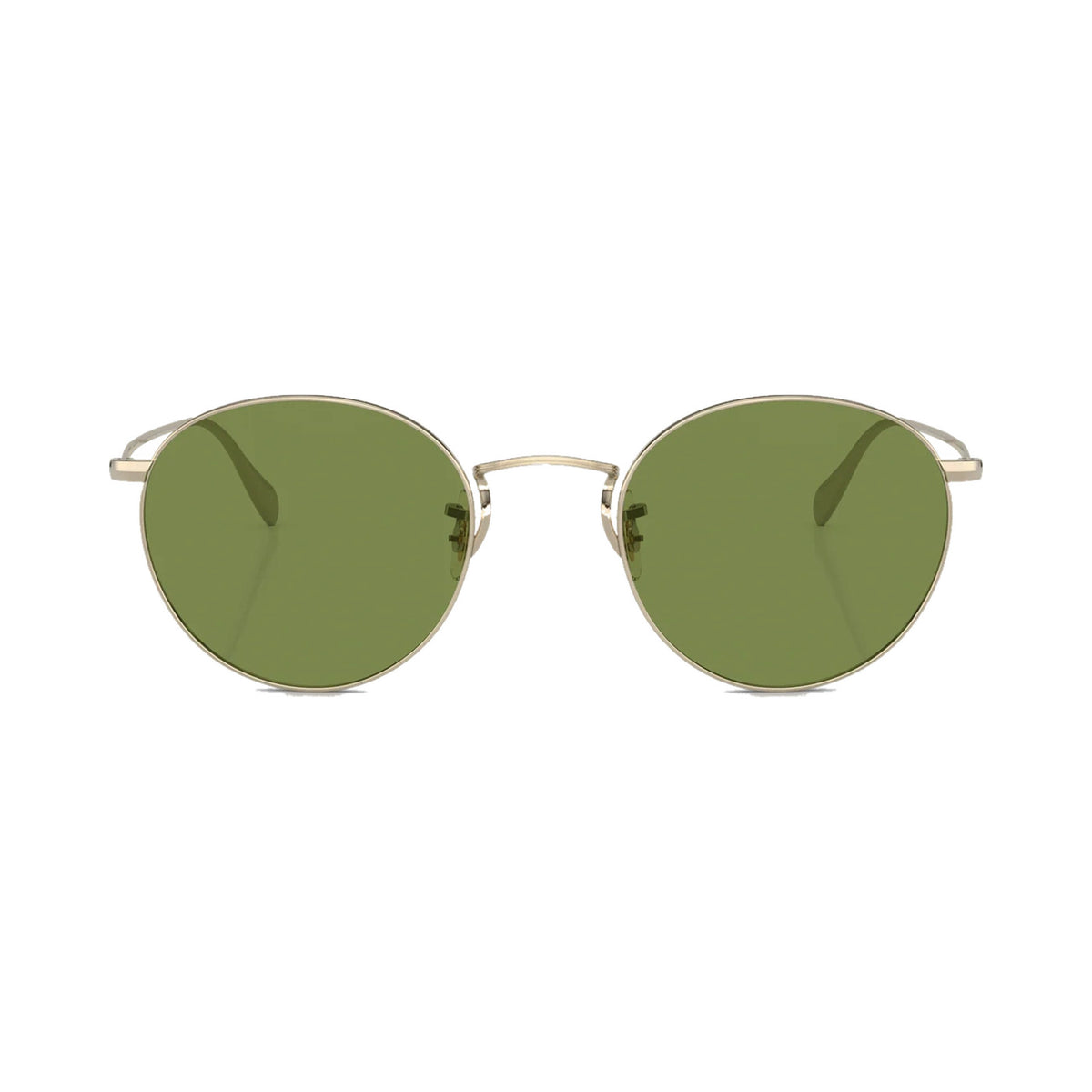 Lunettes de soleil Oliver Peoples Coleridge Sun titane doré pâle - vue de face