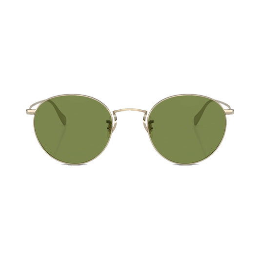 Lunettes de soleil Oliver Peoples Coleridge Sun titane doré pâle - vue de face