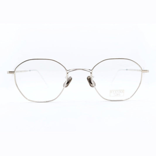 Lunettes de vue Eyevan 772 titane argent - vue de face