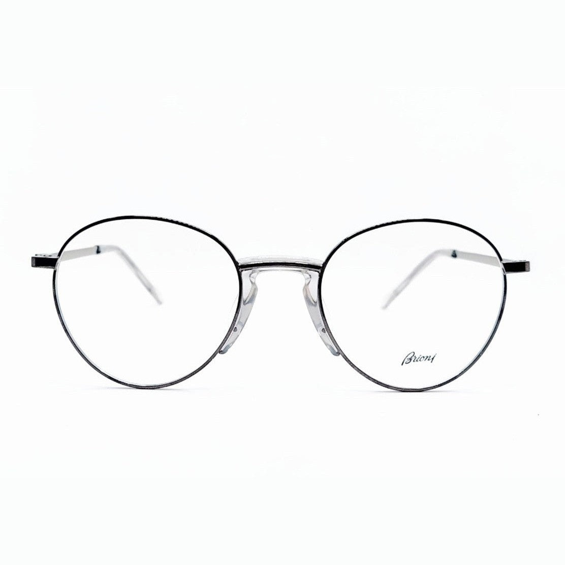 Lunettes de vue Brioni BR0062O titane argente - vue de face