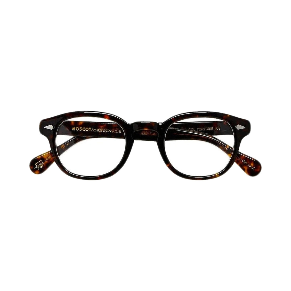 Lunettes de vue Moscot Lemtosh 46 acétate écaille - vue de face