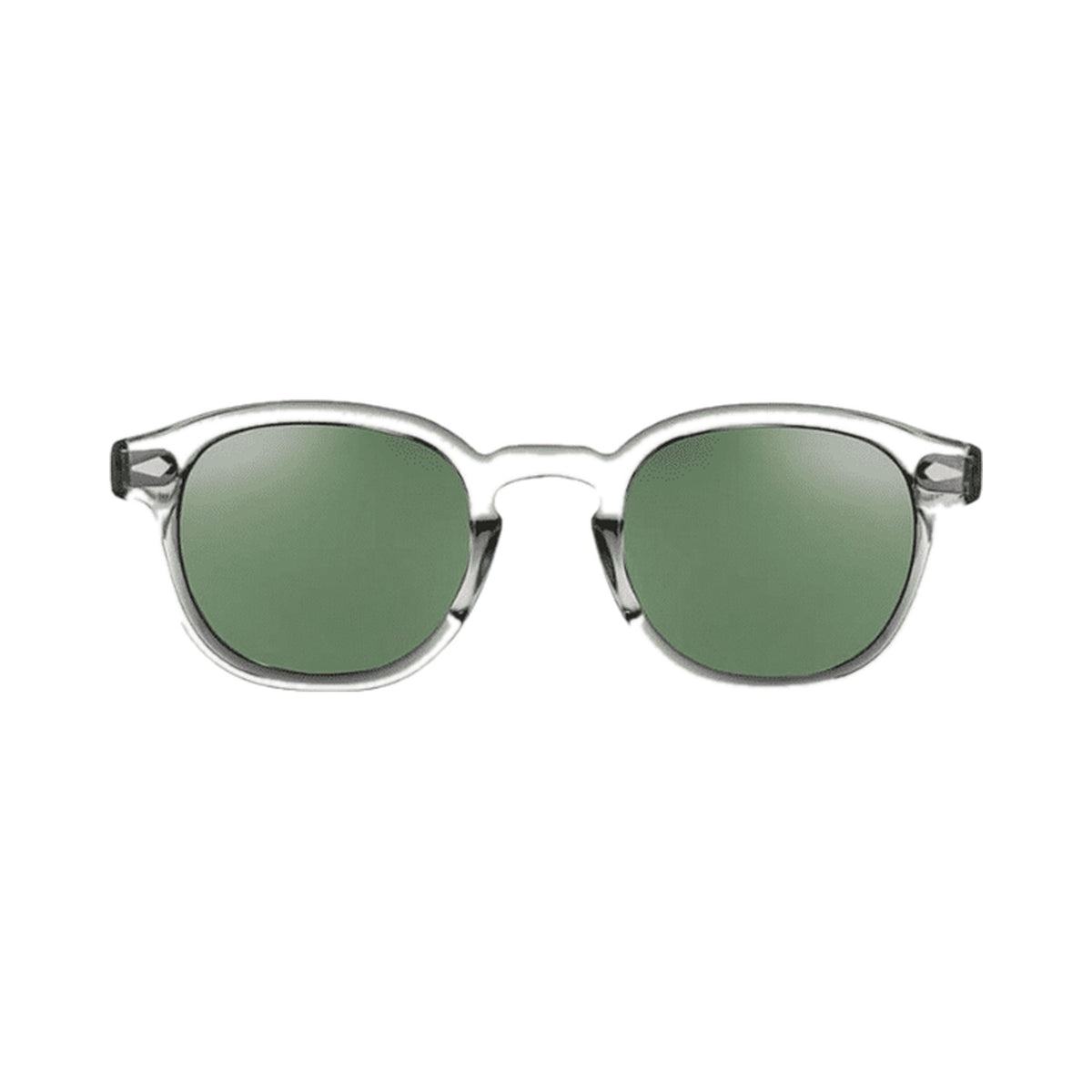 Lunettes de soleil Moscot Lemtosh acétate gris clair - vue de face