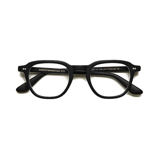 Lunettes de vue Moscot Billik acetate noir mat - vue de face