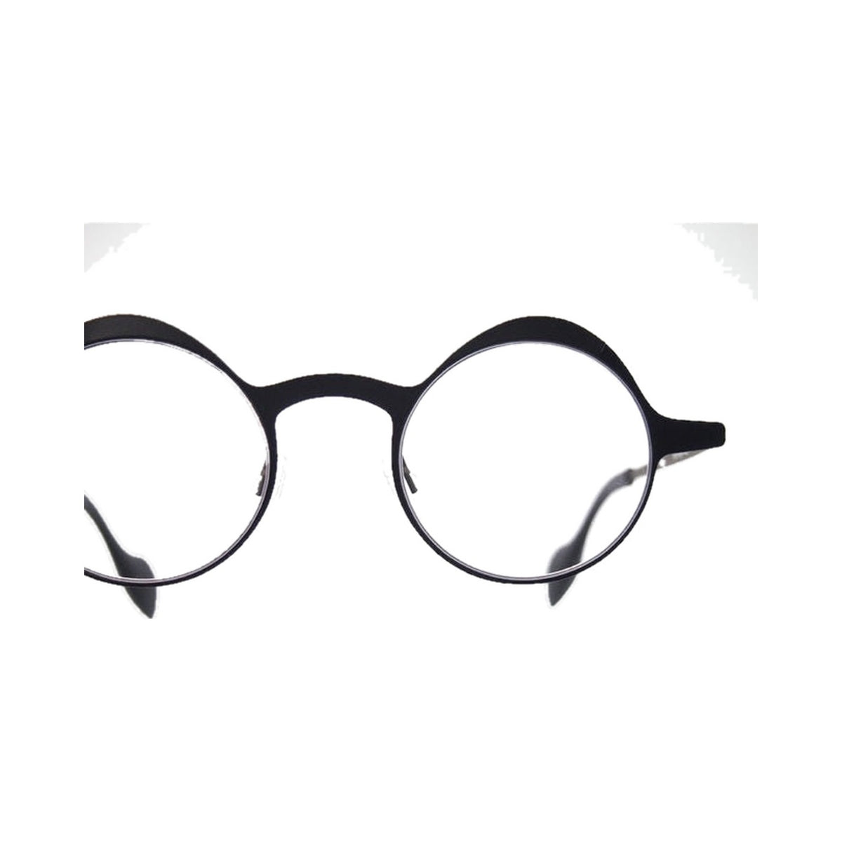 Lunettes de vue THEO Simpson métal noir - vue de face
