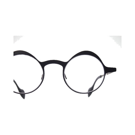 Lunettes de vue THEO Simpson métal noir - vue de face