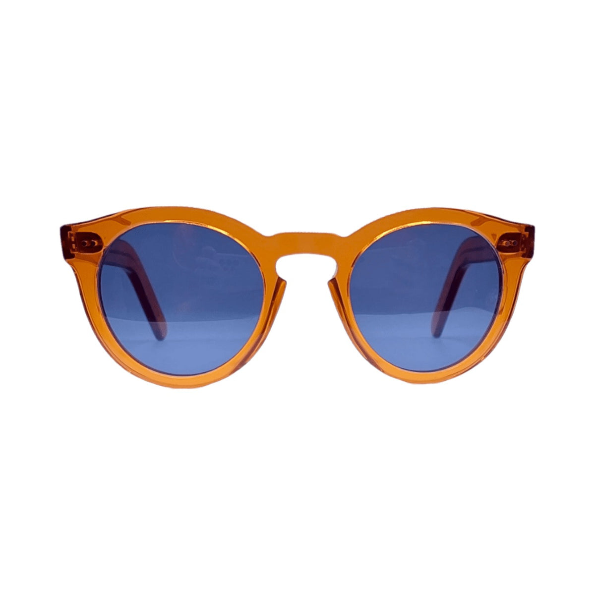 Lunettes de soleil Aude Hérouard Christiane acétate orange sienne - vue de face