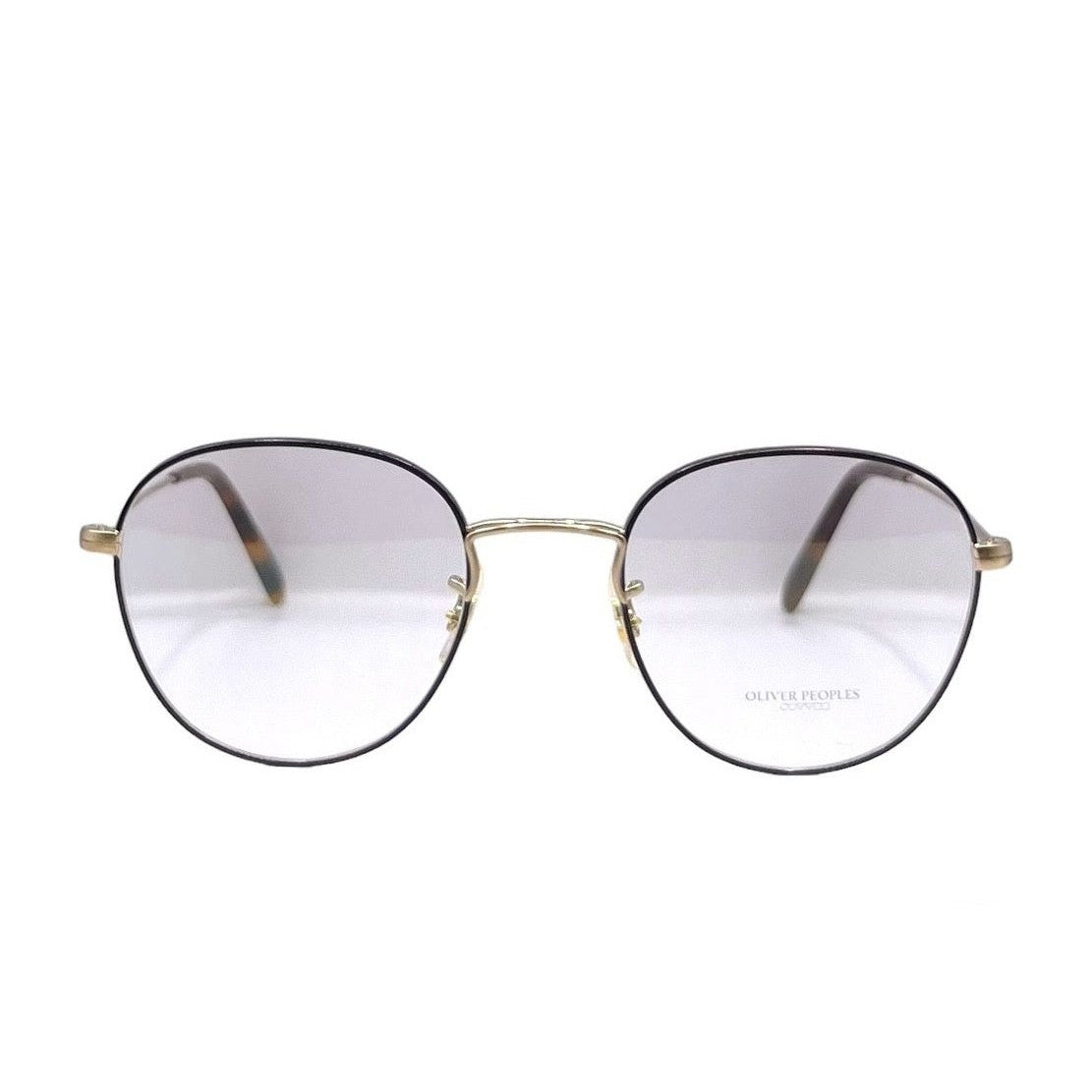 Lunettes de vue Oliver Peoples Piercy titane dore vieilli - vue de face
