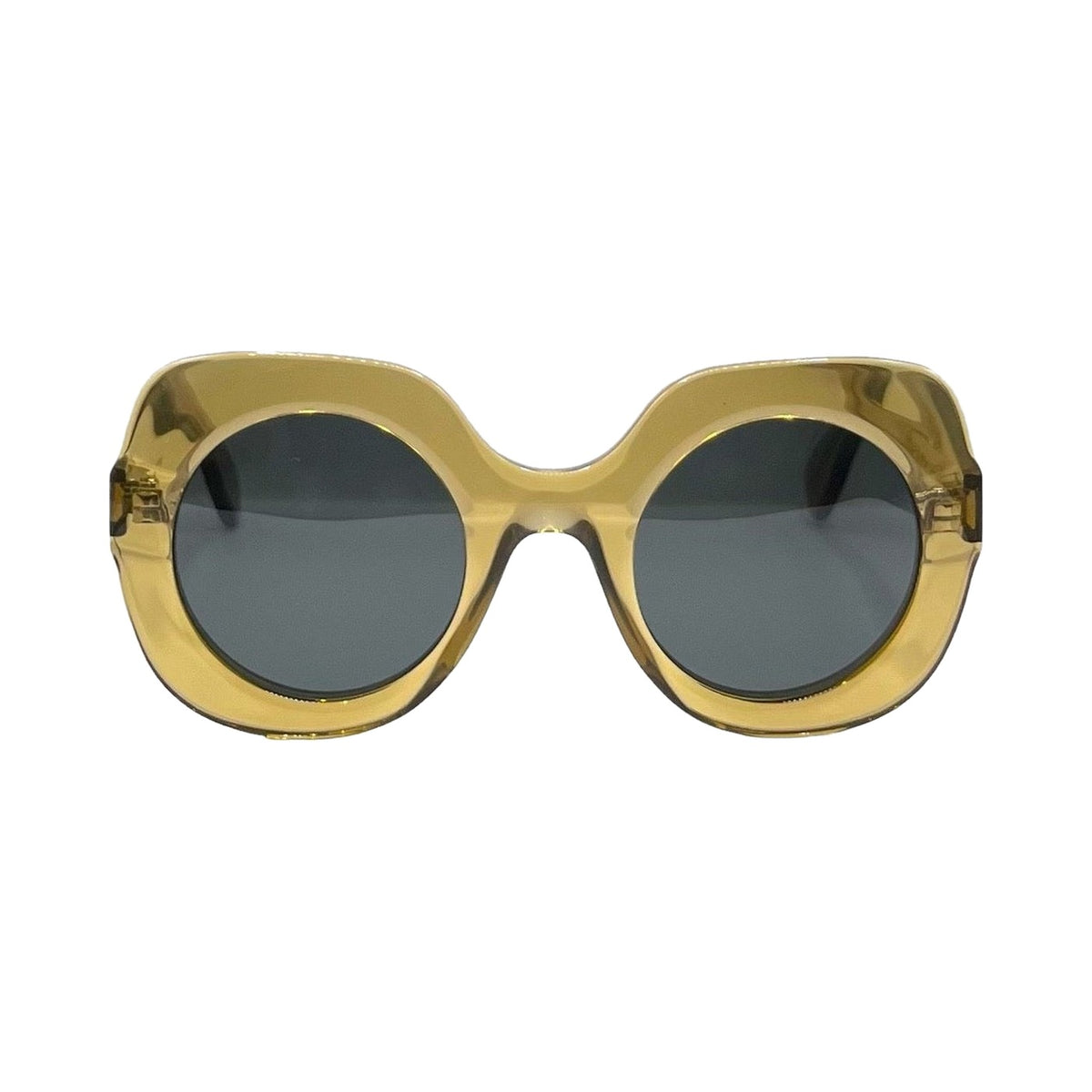 Lunettes de soleil Aude Hérouard Françoise acétate houblon - vue de face