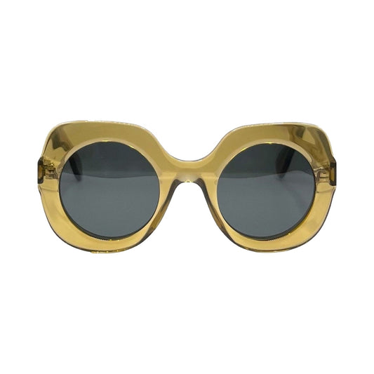 Lunettes de soleil Aude Hérouard Françoise acétate houblon - vue de face