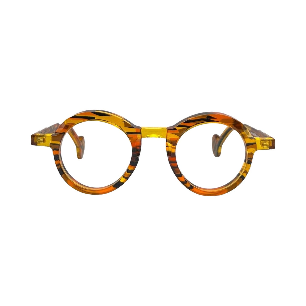 Lunettes de vue THEO Jackson acétate écaille - vue de face