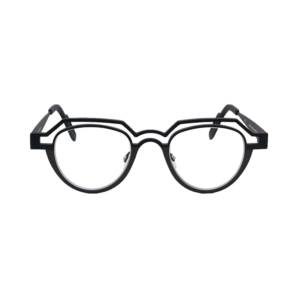 Lunettes de vue THEO Percé titane noir - vue de face