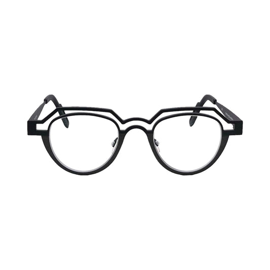 Lunettes de vue THEO Percé titane noir - vue de face