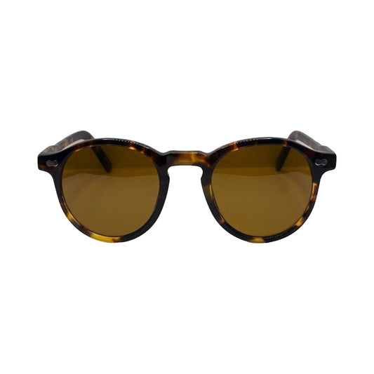 Lunettes de soleil Moscot Miltzen acetate ecaille havana - vue de face