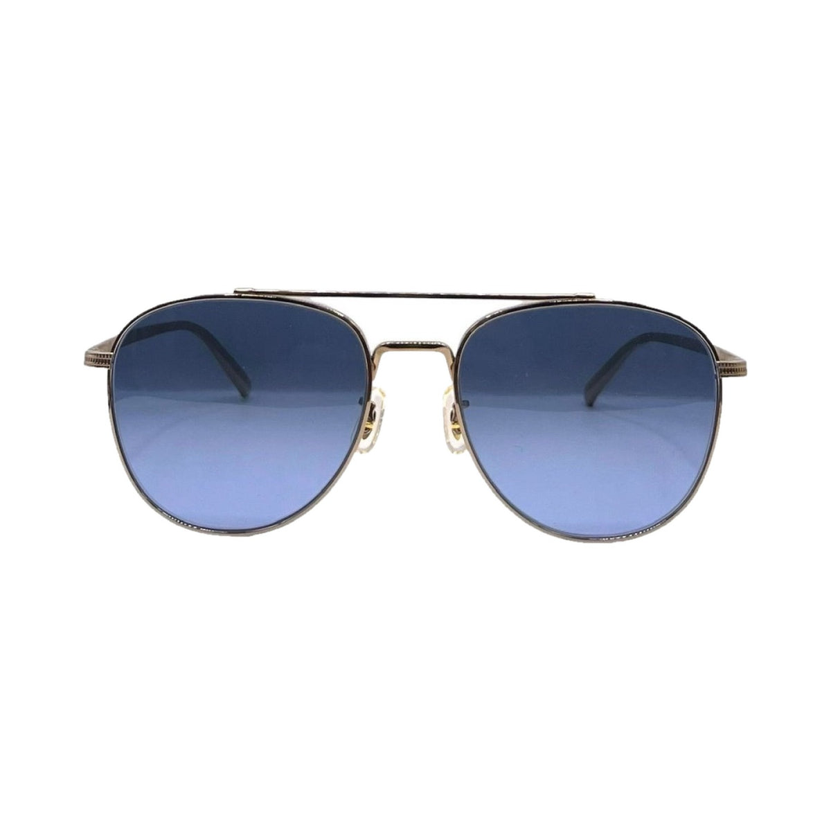 Lunettes de soleil Oliver Peoples Rivetti titane doré - vue de face
