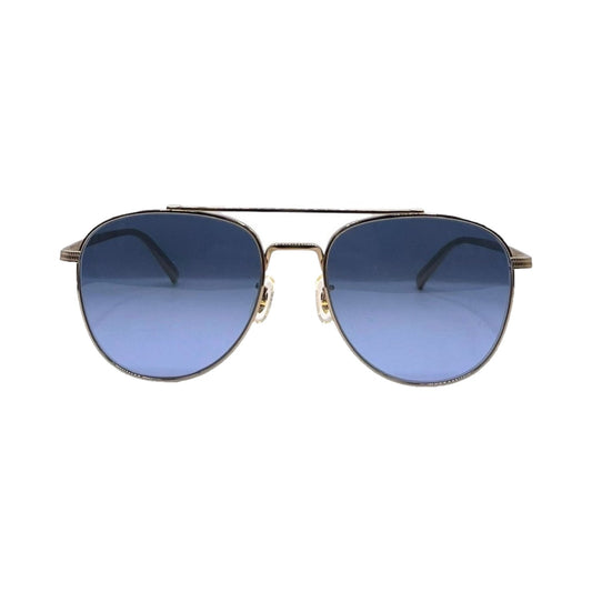 Lunettes de soleil Oliver Peoples Rivetti titane doré - vue de face