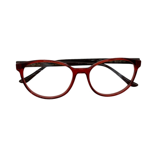 Lunettes de vue Nocle Onagre acétate bordeaux 100% Santé