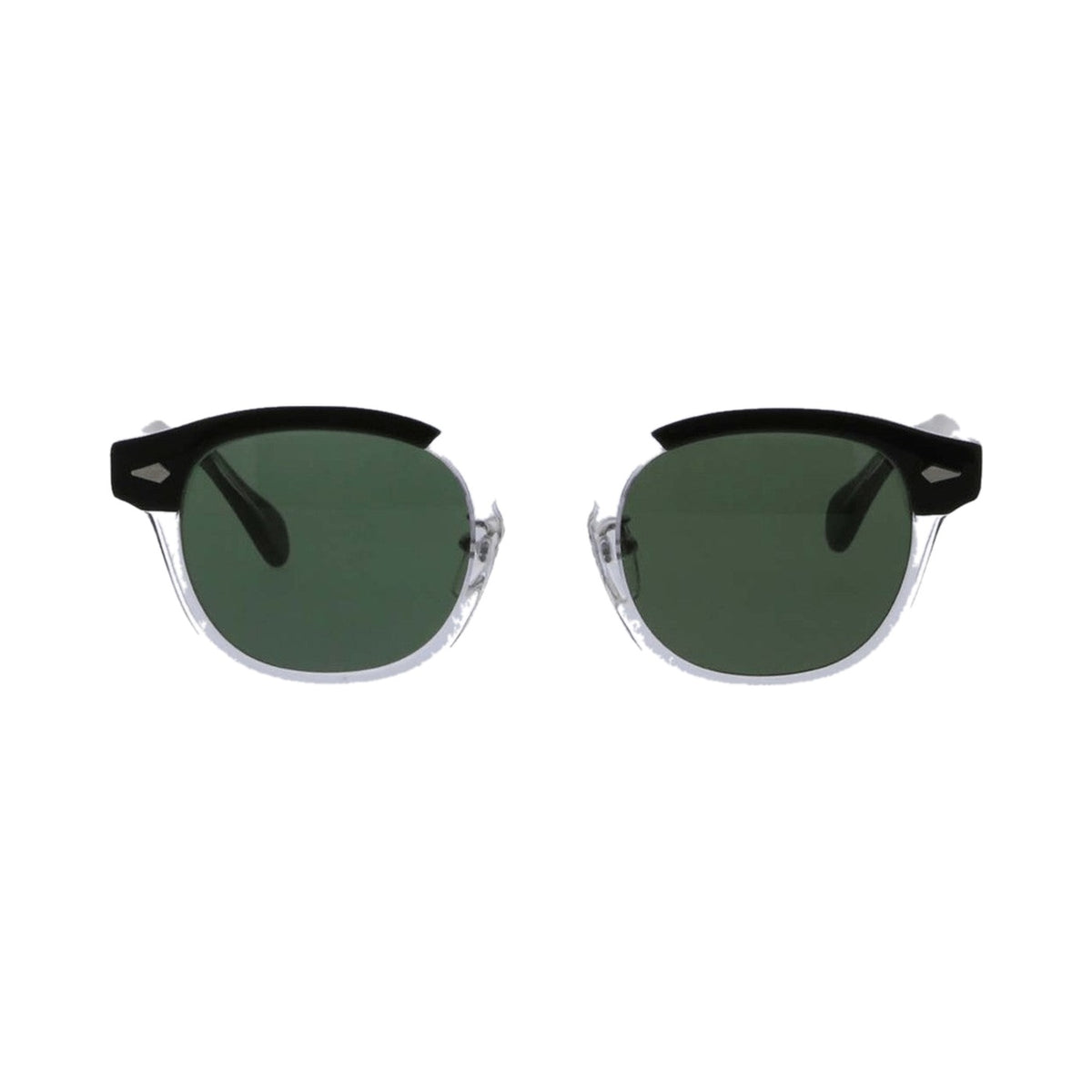 Lunettes de soleil Moscot Lemtosh acetate crystal noir - vue de face
