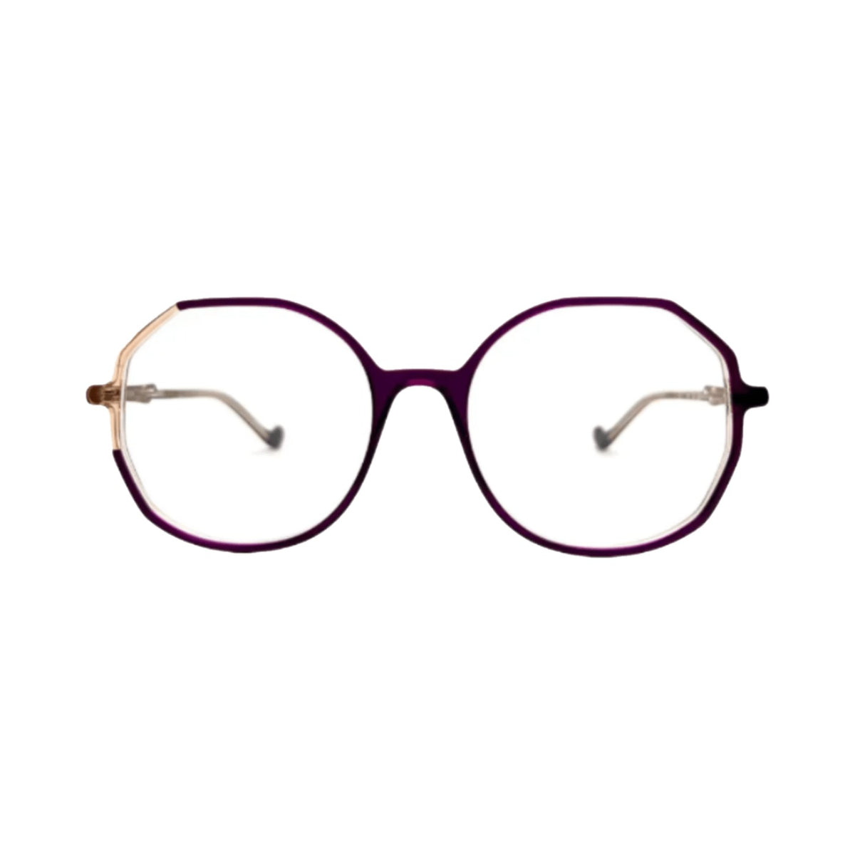 Lunettes de vue Caroline Abram Capucine acétate pourpre - vue de face