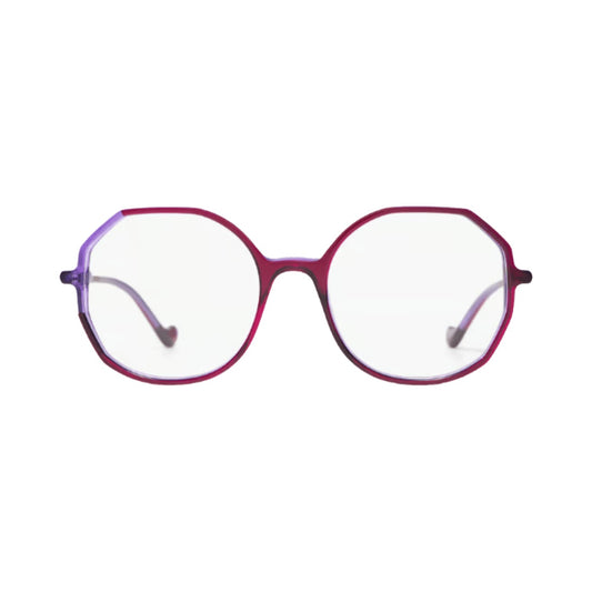 Lunettes de vue Caroline Abram Capucine acétate rose - vue de face