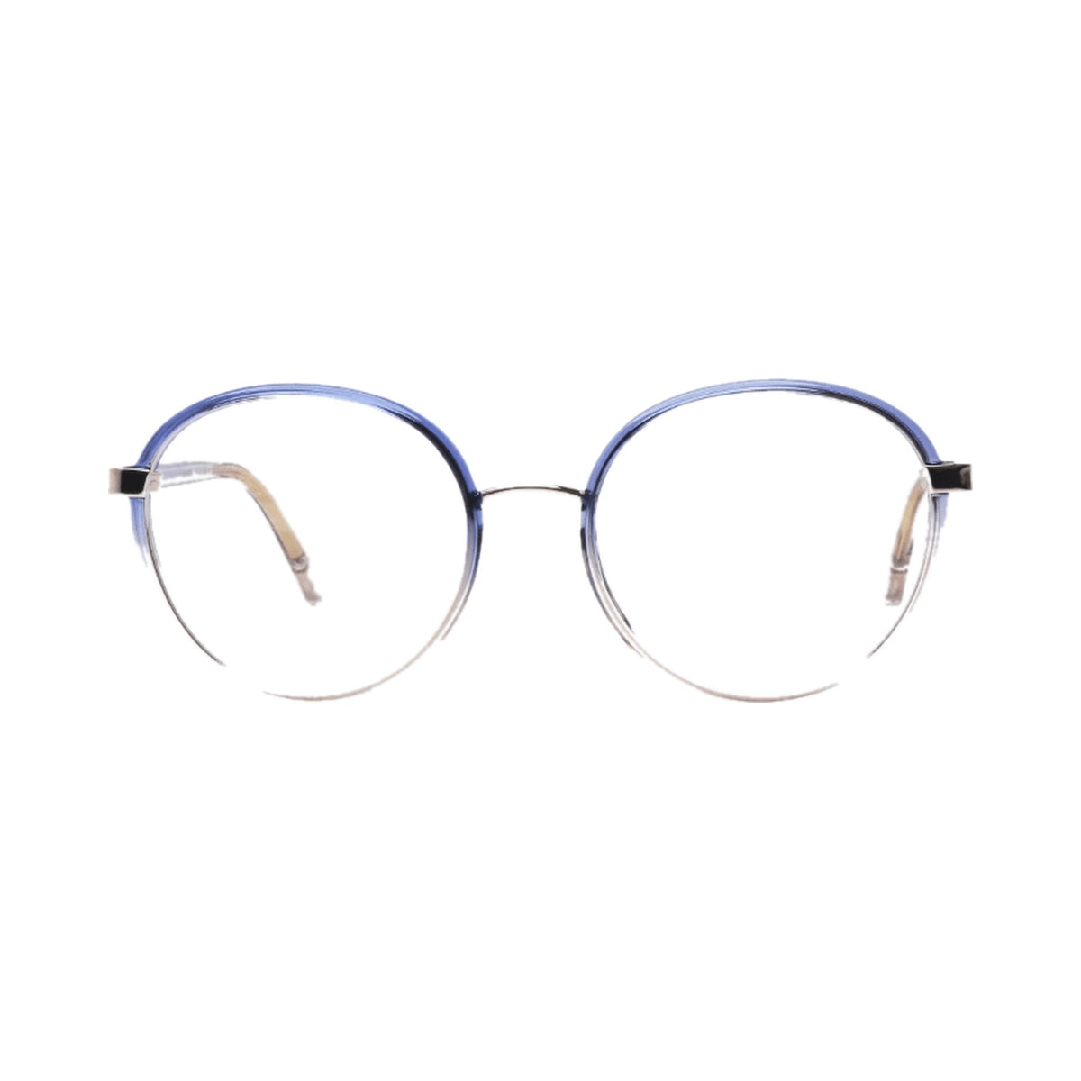 Lunettes de soleil Chloé CH0033O acétate bleu transparent - vue de face