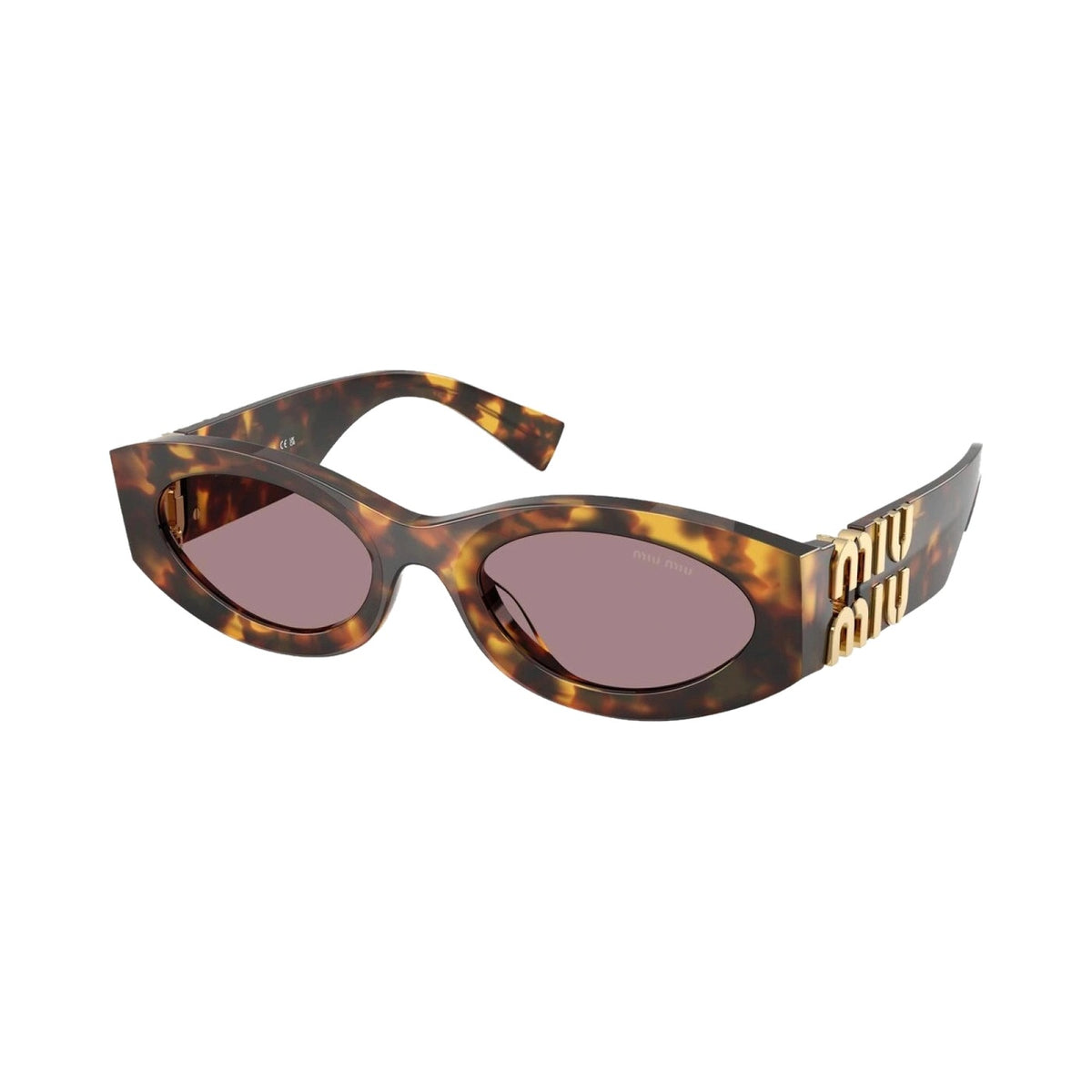 Lunettes de soleil Miu Miu MU 11WS acétate Honey Havana