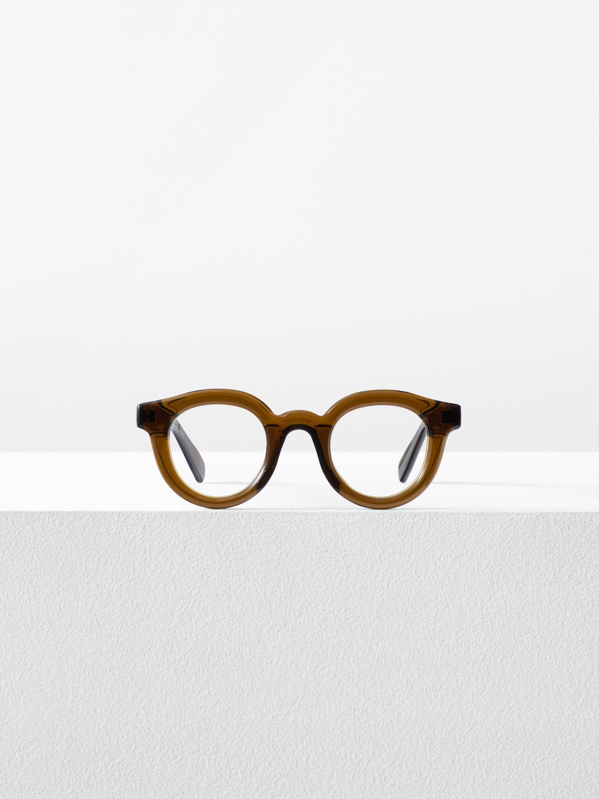 Lunettes Aude Hérouard Marcelle café acétate - vue de face