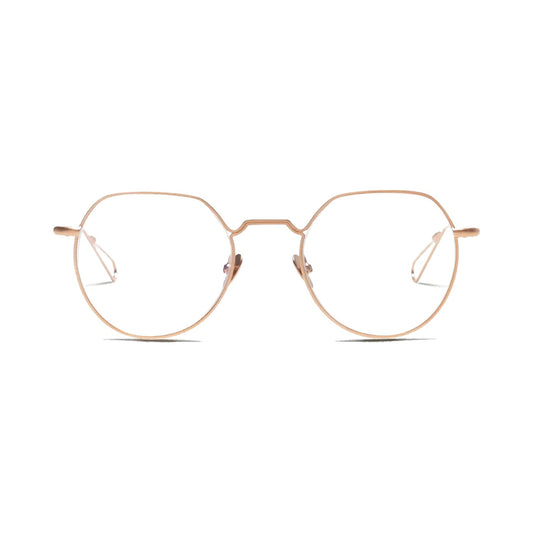 Lunettes de vue Ahlem Dauphine metal or rose - vue de face