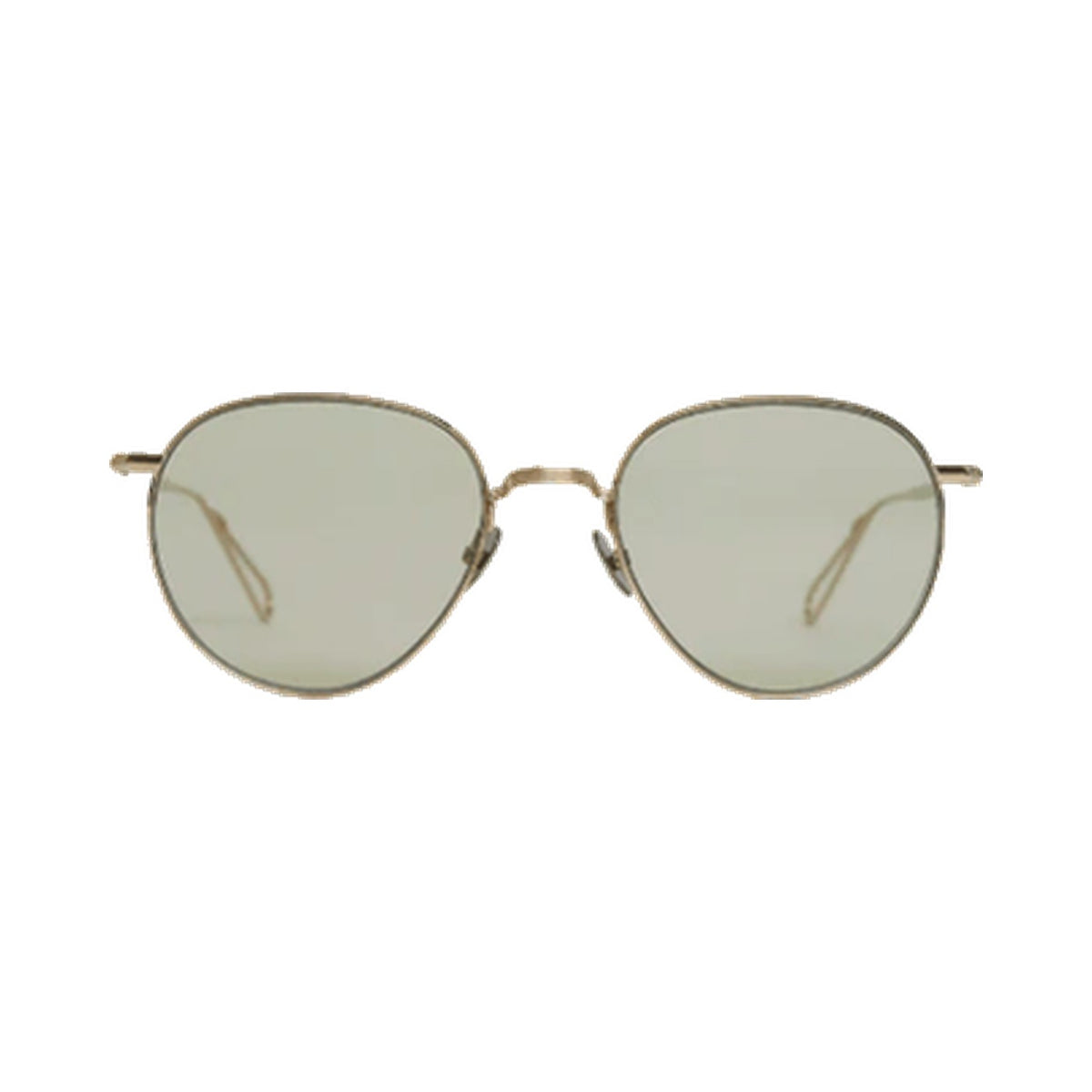 Lunettes de soleil Ahlem Jean Nicot métal doré - vue de face