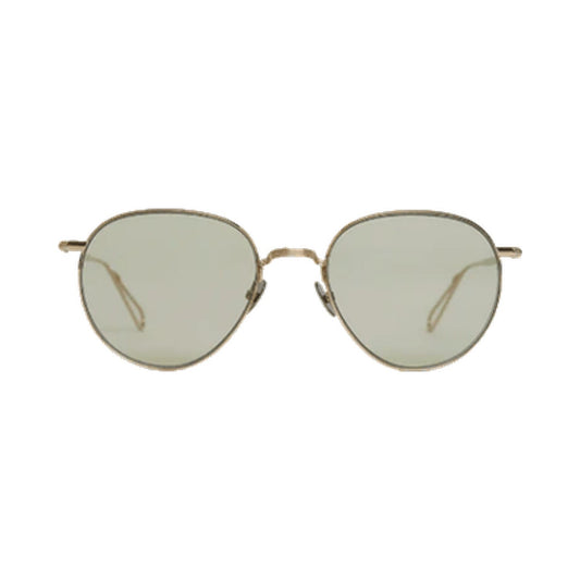 Lunettes de soleil Ahlem Jean Nicot métal doré - vue de face