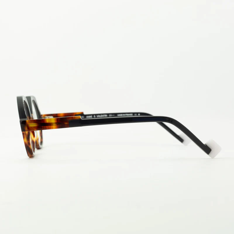 Lunettes de vue Anne et Valentin Lollipop acétate écaille et gris - vue de profil